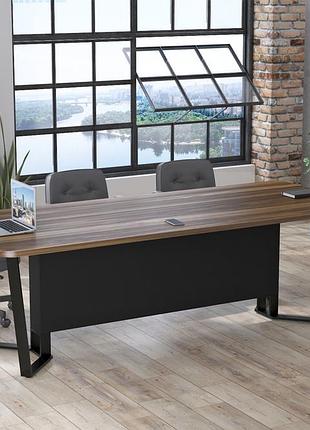 Стол для переговоров v-240 loft design орех модена без розеток