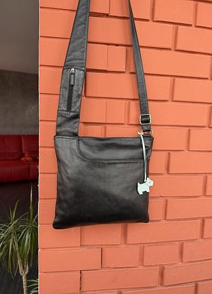 Сумка шкіряна radley-фірмова, практична, у чорному класичному кольорі, через плече