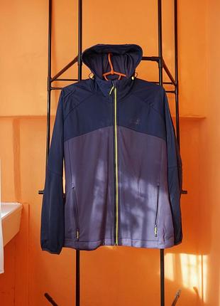 Jack wolfskin s | синьо-фіолетова куртка з капюшоном
jack wolfskin softshell jacket navy purple s