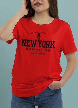 Футболка з принтом "new york"