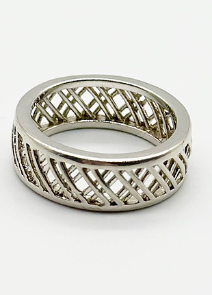 Серебряное кольцо в стиле "tiffany", размер 17,5, вес: 3.5 г