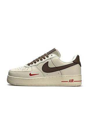 Кросівки жіночі nike air force 1 low new beige brown