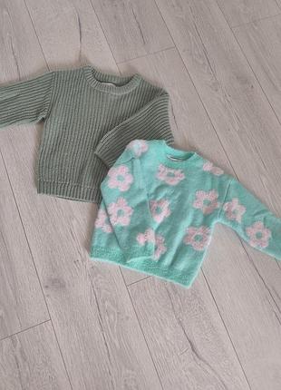 Кофти для дівчаток reserved, carter's, sin say теплі, розмір 98-104, зелений, бірюзовий