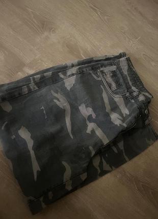 Джинсы военный окрас