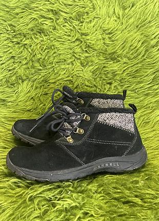 Черевики жіночі merrell чорні 24 см замшеві