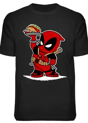 Футболка "little deadpool" черный