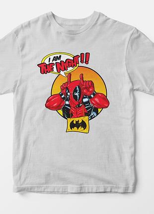 Футболка "deadpool the night" сірий