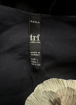 Плаття сорочка синя zara 5