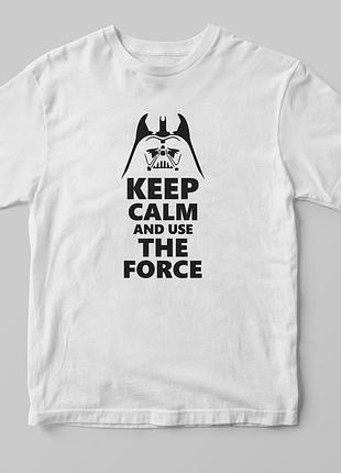 Футболка з принтом dart vader білий