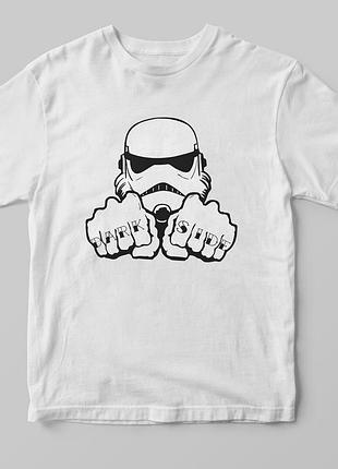 Футболка "dark side trooper" білий