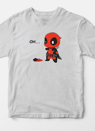 Футболка ooops deadpool а4, сірий