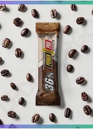 Батончик power pro protein bar 36% 60 г мокачино протеїновий батончик для спортсменів енергетичний пер sku_fitsh_cn117-3