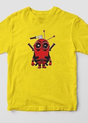 Футболка minion "deadpool" желтый
