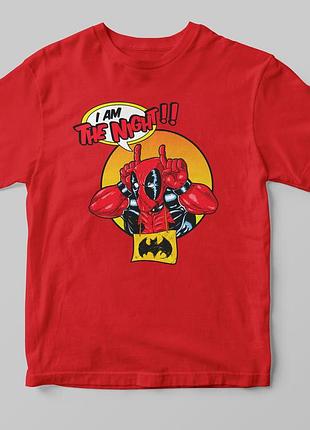 Футболка "deadpool the night" червоний