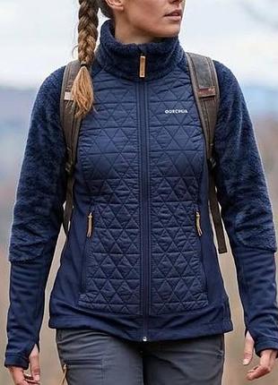 Женская флисовая куртка quechua (decathlon)
