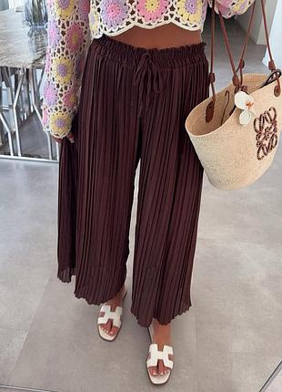 Оригинал.стильные,легкие,плиссированные юбка-брюки-кюлоты zara