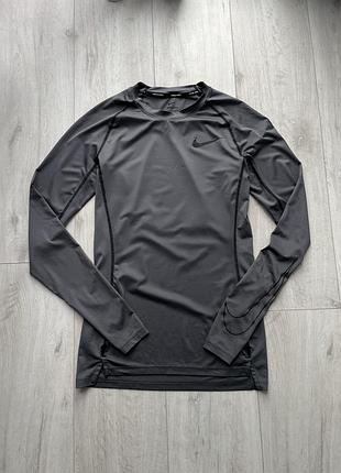Спортивна кофта чоловіча nike long sleeve сіра