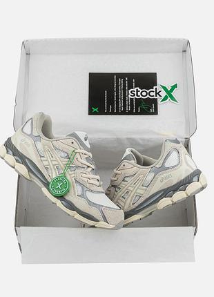 Кроссовки asics gel-nyc grey beige
