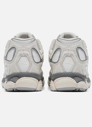 Кросівки asics gel-nyc grey beige 3