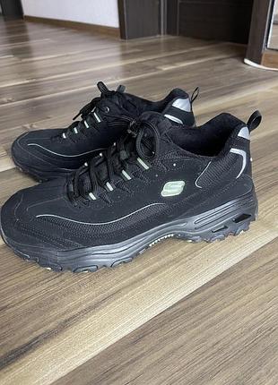 Кросівки чоловічі skechers утеплені чорні