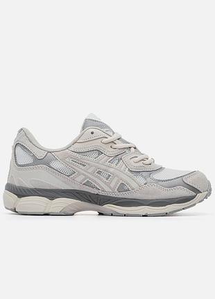 Кросівки asics gel-nyc grey beige 9