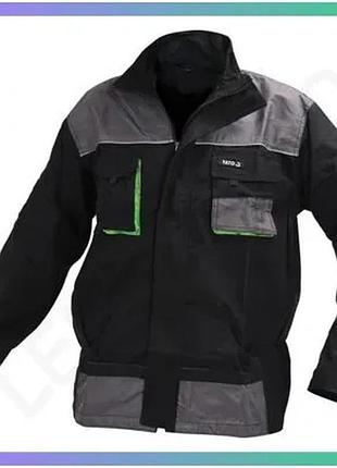 Куртка робоча yato 100% бавовна l/xl для чоловіків професійний одяг для роботи та активного відпочинку sku_yt-80161