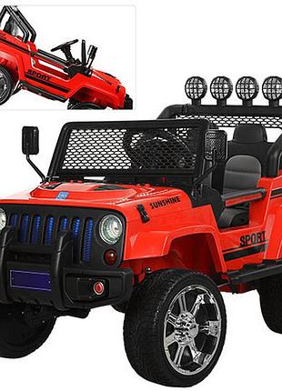 Детский электромобиль джип sport m 3237eblr-3 красный