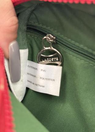 Сумка-месенджер lacoste червона через плече 6