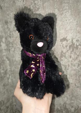 Коллекционная мягкая игрушка john lewis хеллоуин черный кот в шарфе