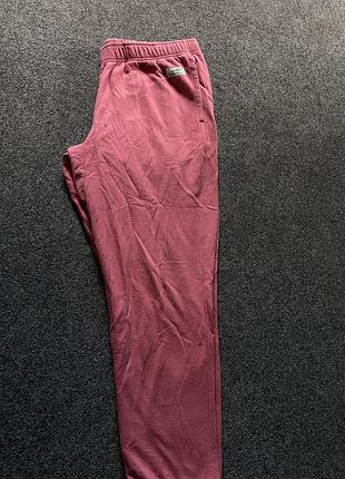 Спортивні штани чоловічі/унісекс eddie bauer performance fleece jogger pants бордові, розмір l