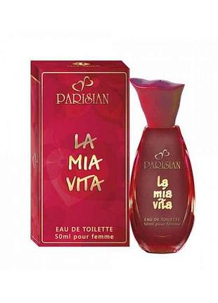 Туалетная вода женская la mia vita 50мл тм parisian guise