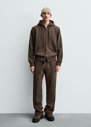 Плотные джоггеры zara классического кроя 4393/401/717