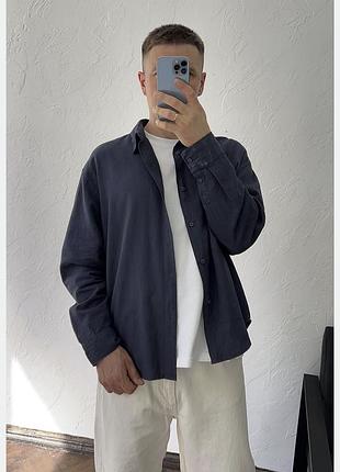 New ! original ! бавовняно льняна сорочка pull&bear