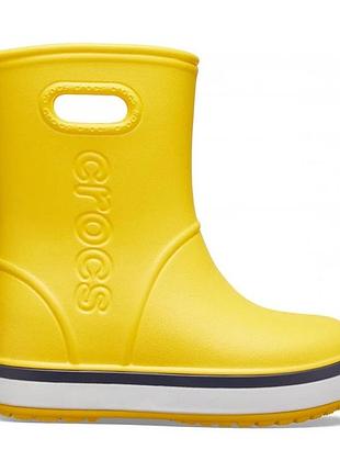 Чоботи дитячі crocs kids crocband жовті, розмір 29/30, довжина устілки 18,5 см