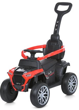 Каталка-толокар джип 2 в 1 m 4803-3 с мотором и родительской ручкой,свет фар , usb eva колеса, сидение кожа