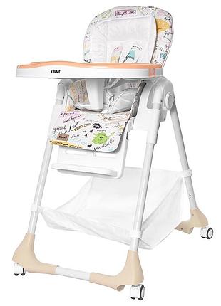 Стільчик для годування tilly bistro t-641 beige водонепроникна тканина