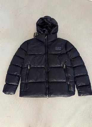 Новинка чоловіча зимова куртка armani ea7  black