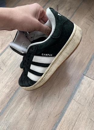 Кеди унісекс adidas campus чорні 3