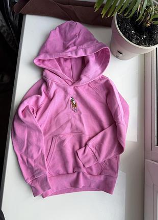 Світшот для дівчинки polo ralph lauren рожевий 5 років