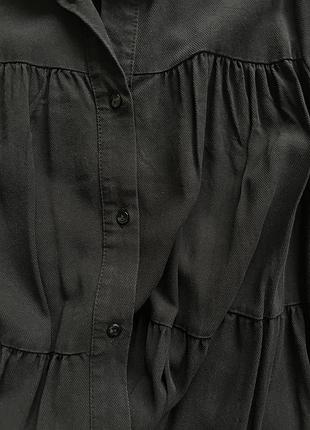Жіноча чорна міні сукня від bershka 4