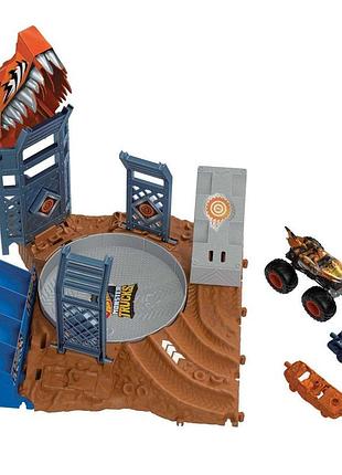 Ігровий набір "драйвові змагання" серії "тренувальна арена" hot wheels (hnb92), синя