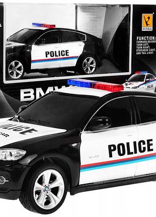 Машина на радиоуправлении bmw x6 police, масштаб 1:24, черная (866-2404p)