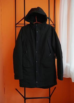 Rev revelation s | черная длинная куртка-бомбер с капюшоном
rev revelation long bomber jacket black s