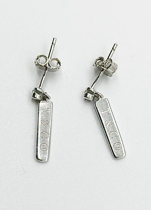 Серебряные серьги в стиле "tiffany" с фианитами