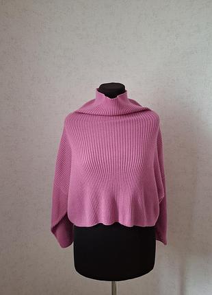 Вовняний укорочений светр-кейп max&amp;co (max mara)