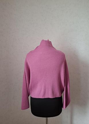 Вовняний укорочений светр-кейп max&amp;co (max mara) 2