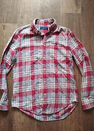 Чоловіча сорочка polo ralph lauren classic fit casual plaid shirt