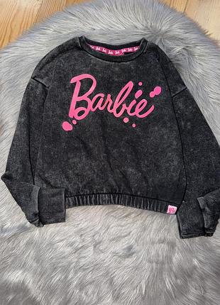 Супер крутий стильний тепленький світшот barbie на дівчинку 8/9р primark