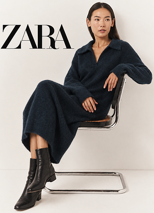 Zara неймовірна тепла базова супер стильна сукня лімітована