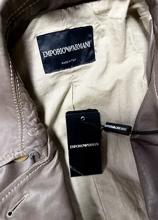 Шкіряний плащ armani 6